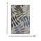Homeroots 3 x 4 ft. Gray & Blue Leaves Indoor & Outdoor Area Rug 384868 - alternate 8